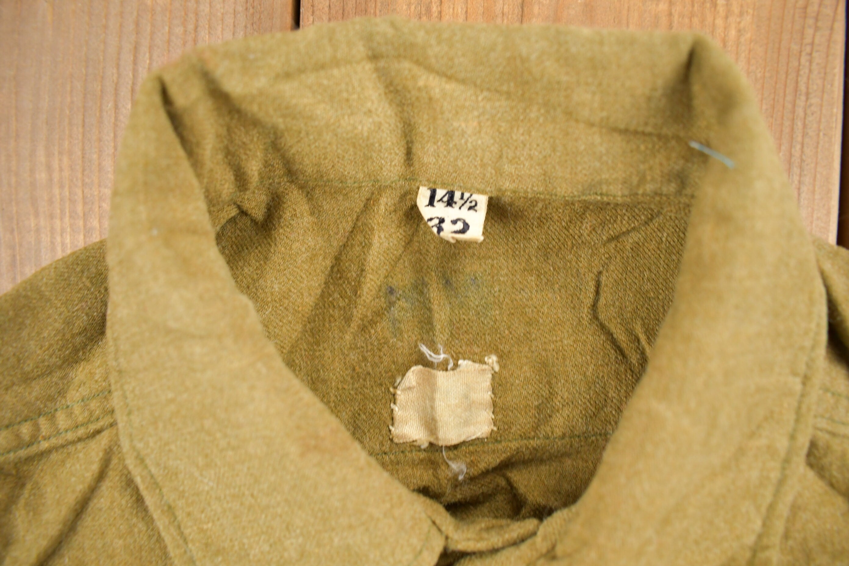 Vintage 1940s Military Button Up Shirt