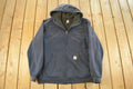 Vintage Y2K Carhartt Full Zip Fleece Lined Hoodie Sweatshirt Men's XL Tall