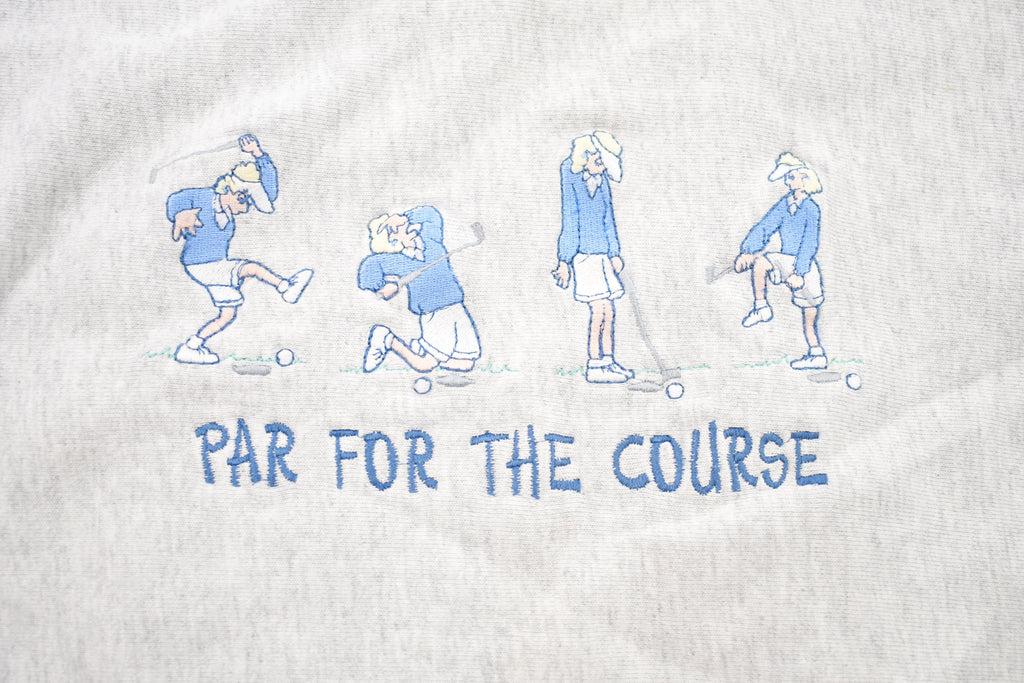 Vintage 1990s Golf Theme Crewneck Sweatshirt