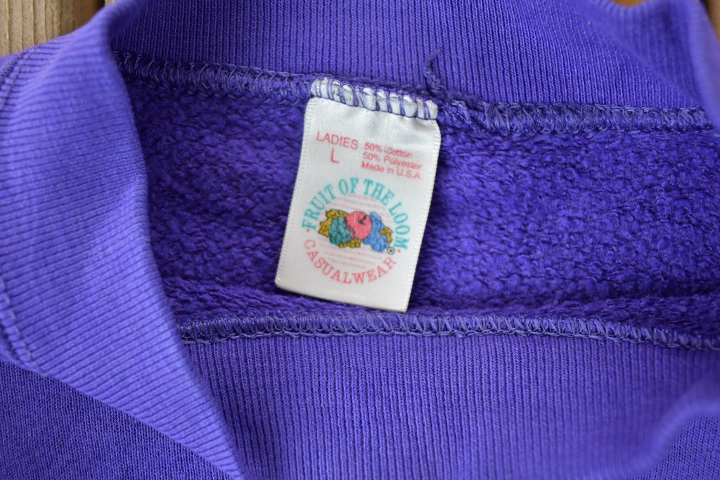 Vintage 1990s Blank Purple FOTM Crewneck Sweatshirt