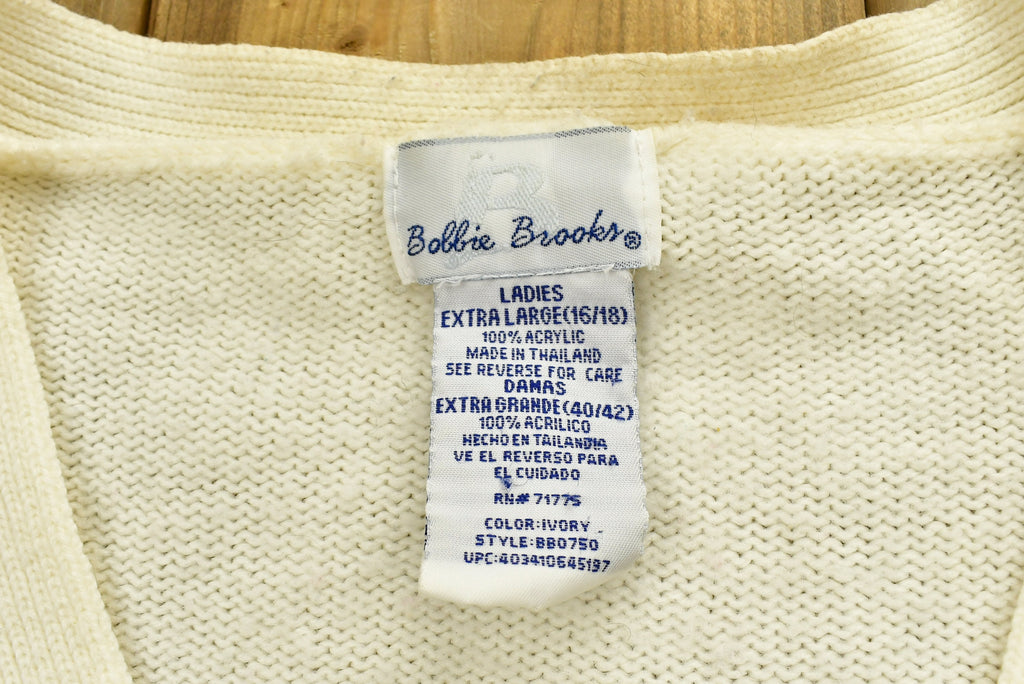 Vintage 90's Bobbie Brooks Knitted Cardigan Sweater