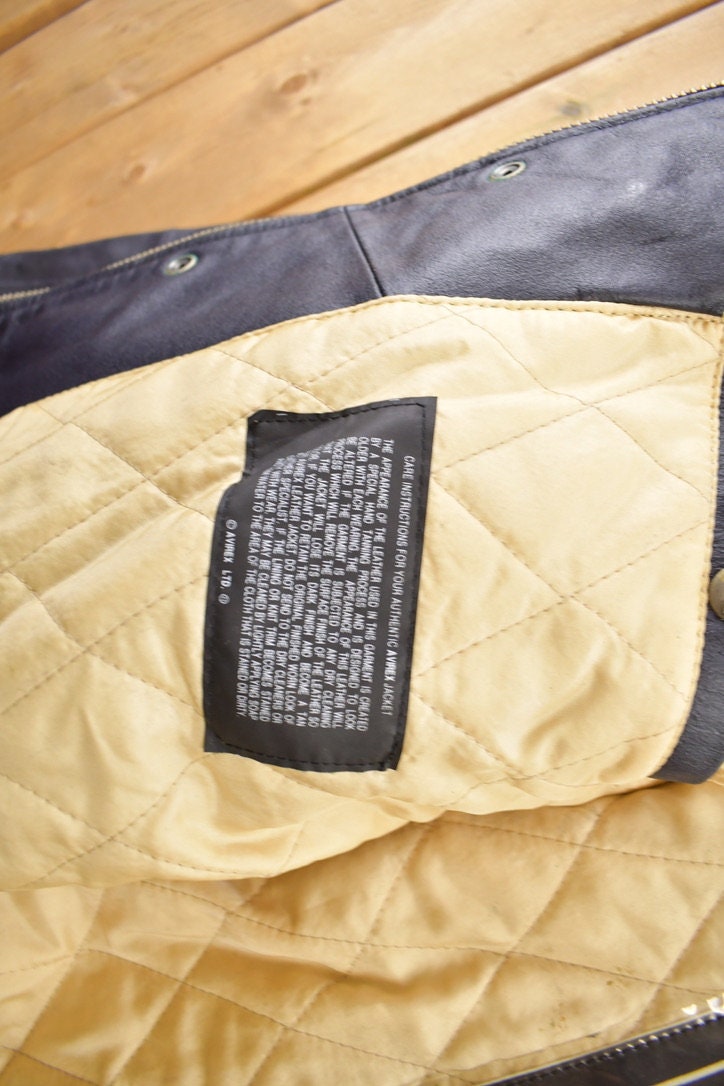 Vintage Y2K Avirex Leather Varsity Jacket