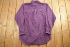 Vintage 1990s Blank Purple Woolrich Button Up Shirt