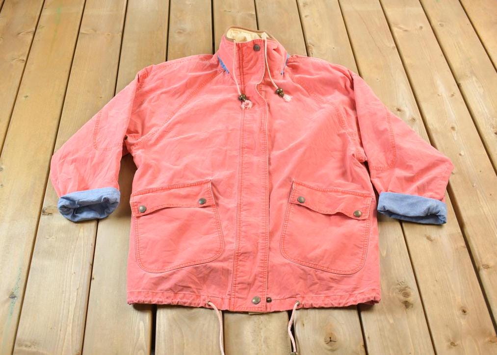 Vintage 1980s Blank Windbreaker Jacket