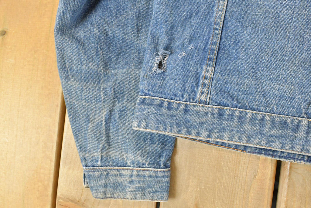 Vintage 1990s Ely Cattleman Denim Jean Trucker Jacket Women's Small