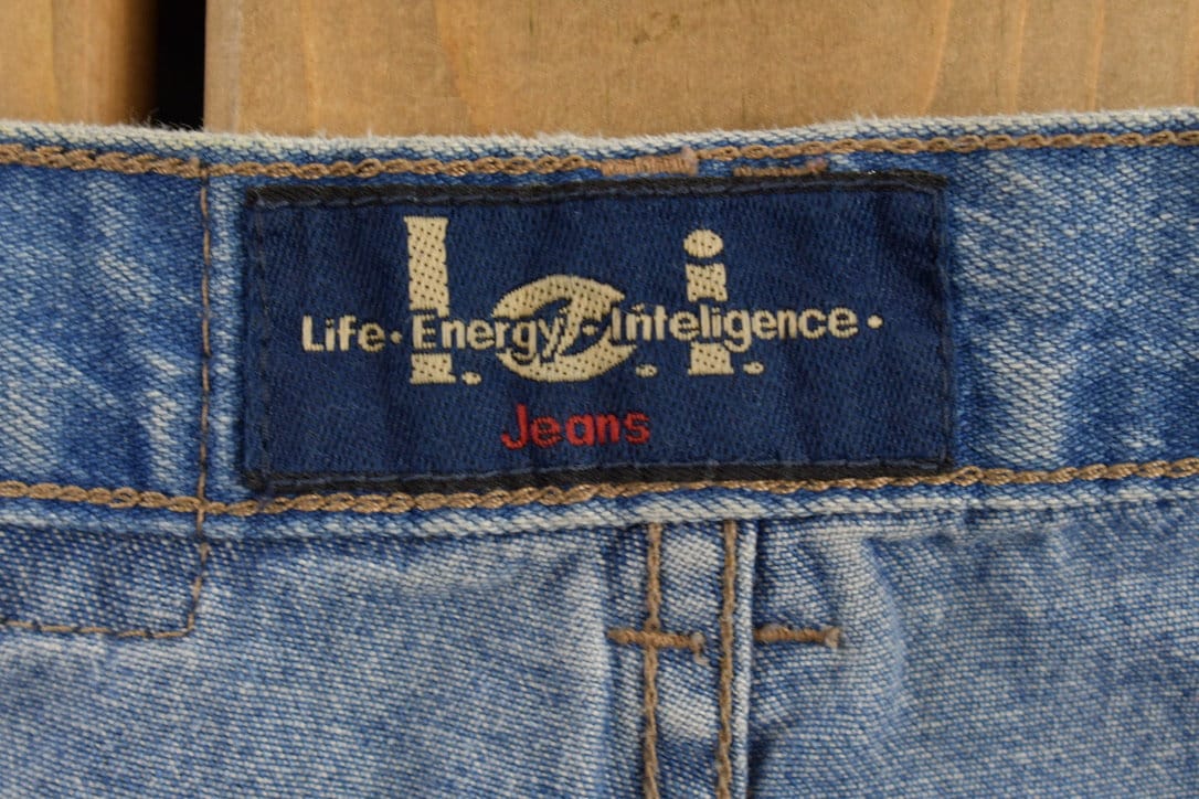 Vintage 1990s L.E.I Blue Denim Baggy Jeans 26 x 30