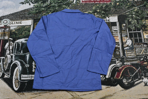 Vintage Blue Button Up Shirt Size 72/76 / Blank Minimalist Uniform / Outdoors & Wilderness / Fall Winter / Casual Wear / Workwear