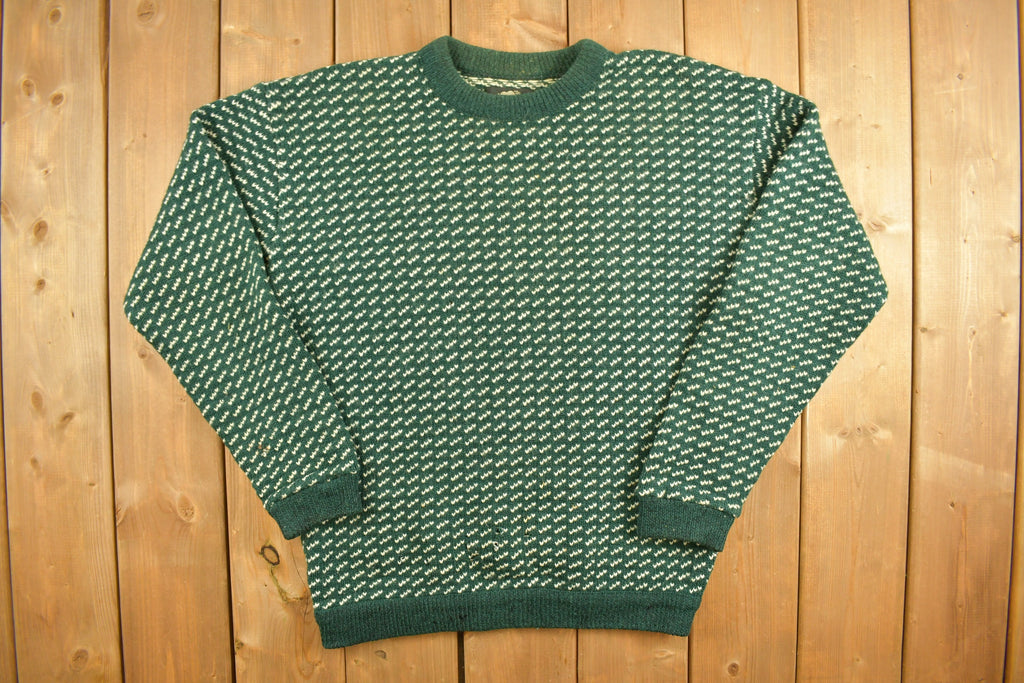 Vintage 1990s Roots Knit Crewneck Sweater