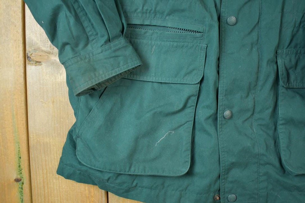 Vintage 1990s Eddie Bauer Light Plaid lined Zip Up Jacket