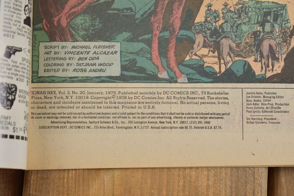 Vintage 1979 Jonah Hex Comic Book