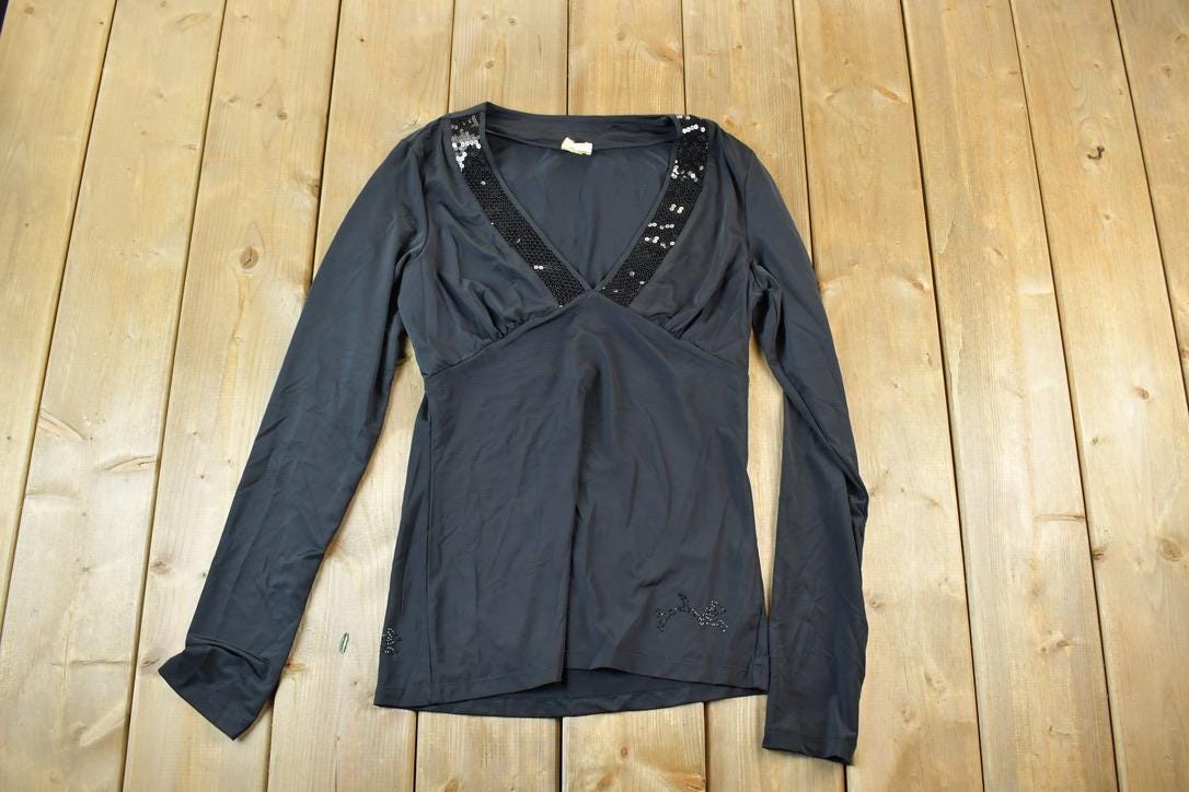 Women Vintage Vigoss Y2K Bedazzled T-Shirt Vigoss Grunge Skull Print