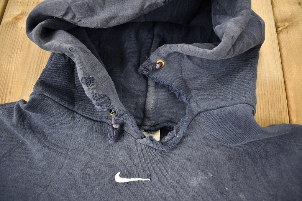 Vintage Y2K Nike Center Swoosh Distressed Hoodie