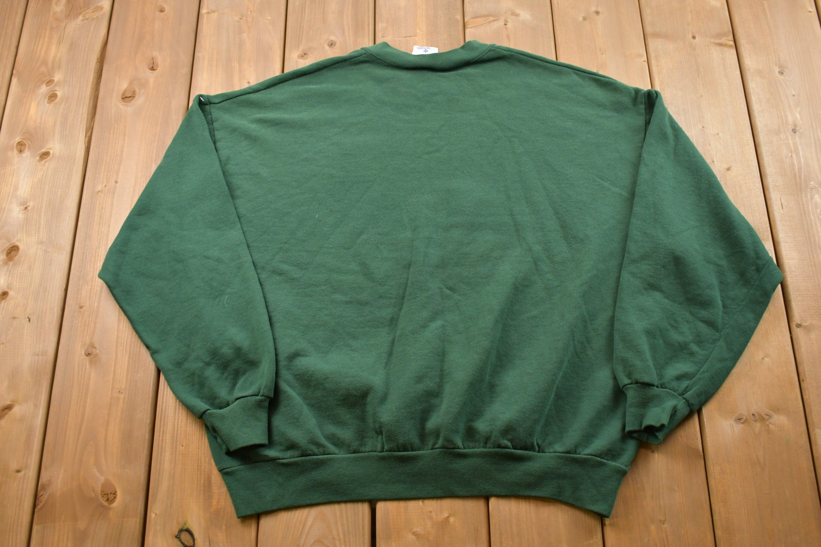 Vintage 1990s USA Patchwork House Crewneck Sweatshirt