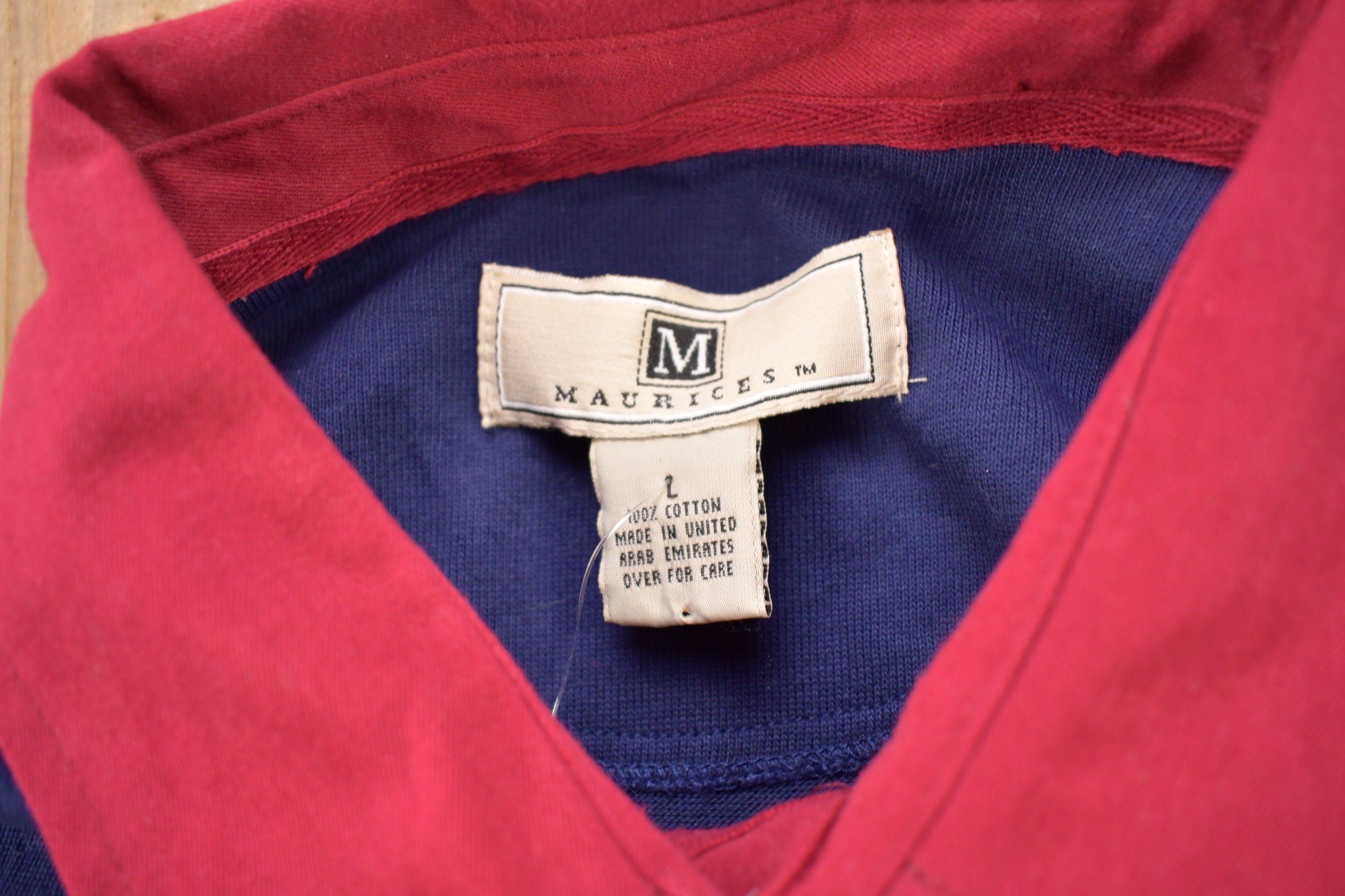 Vintage 1990s Maurice's Blank Color Block Colored Sweatshirt