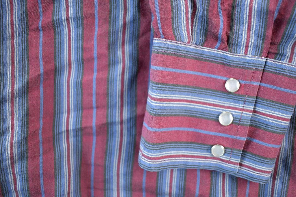 Vintage 1980s Ely Cattleman Western Style Button Up Shirt Mens XL