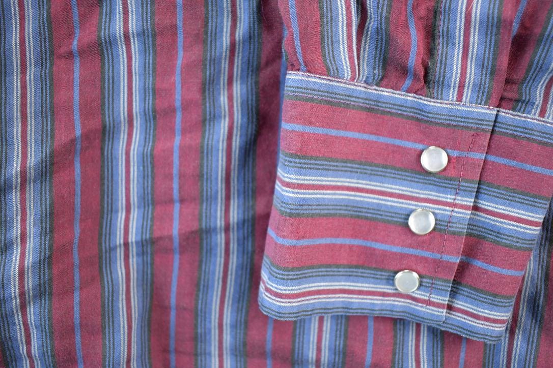 Vintage 1980s Ely Cattleman Western Style Button Up Shirt Mens XL
