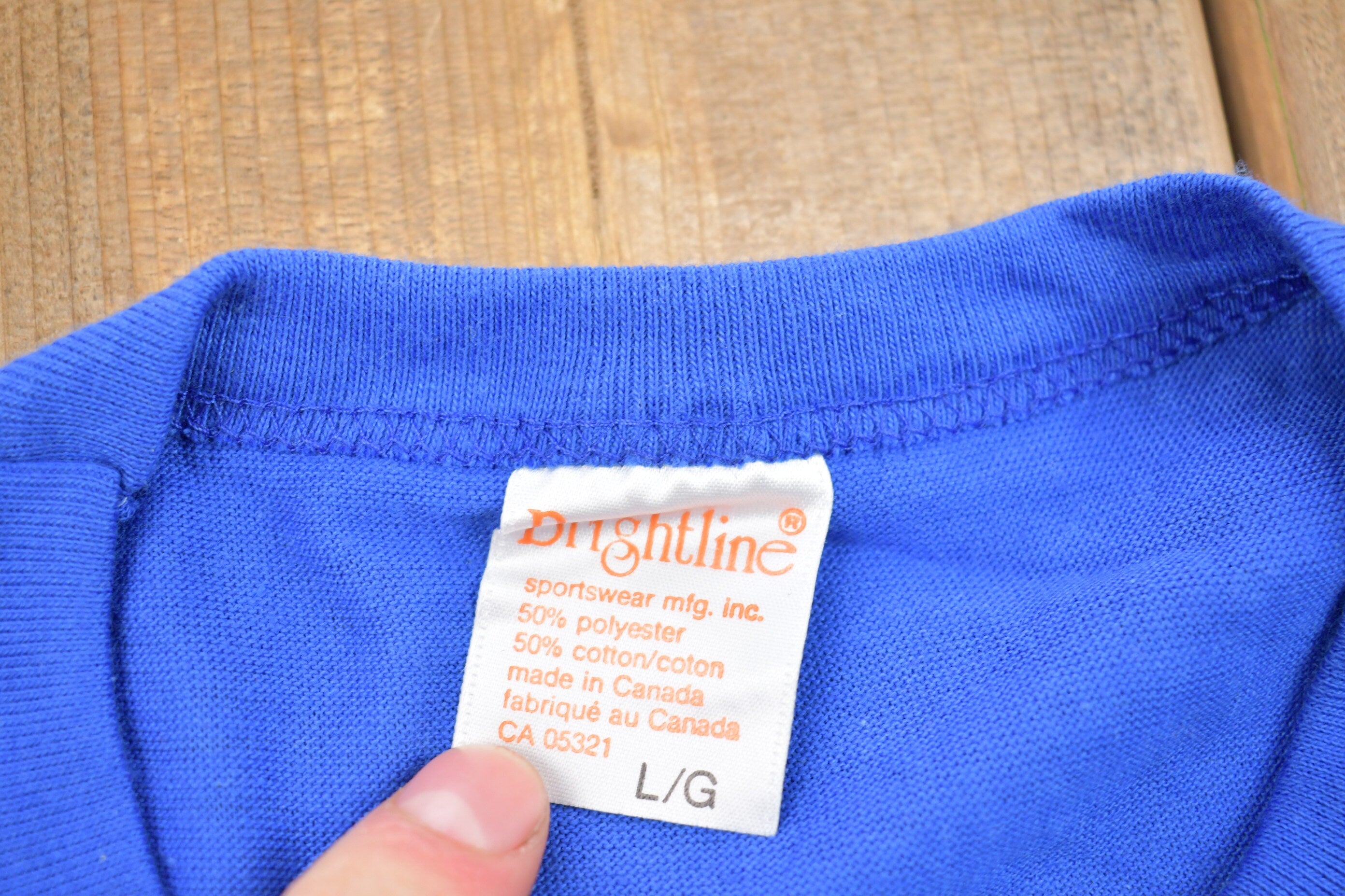 Vintage 1970s Brightline White T-Shirt