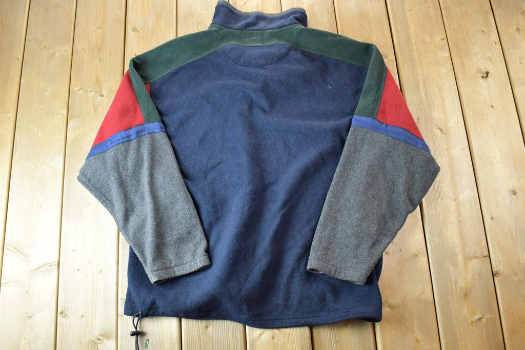 Vintage 1990s Private Member Quarter Zip Fleece Sweater