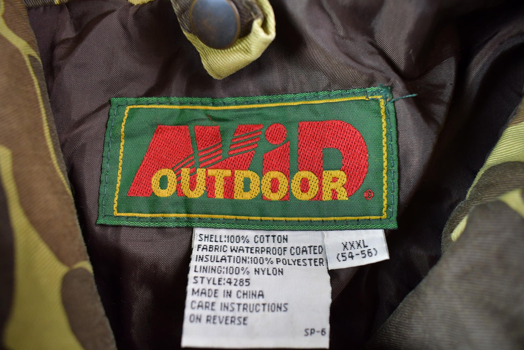 Vintage 1980s Avid Duck Camo Hunting Jacket