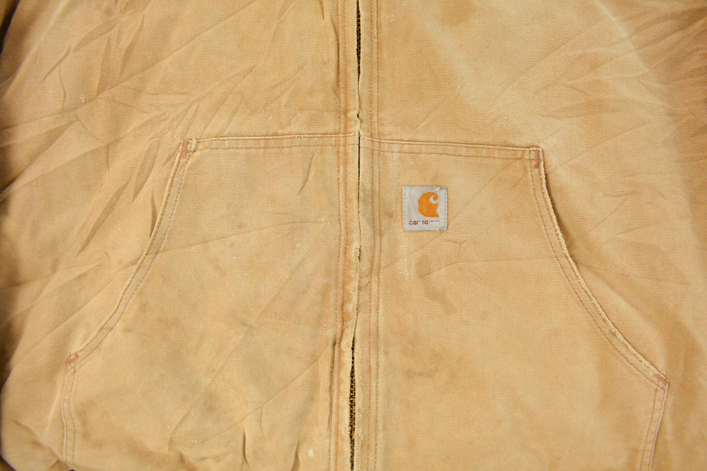 Vintage 1990s Carhartt Hooded Jacket Men's 2XL