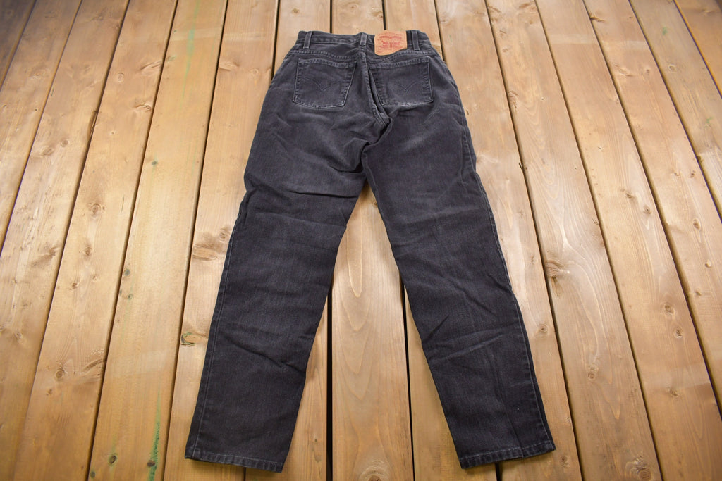 Vintage 1990s Levi's 550 Red Tab Black Jeans Size 26 x 30