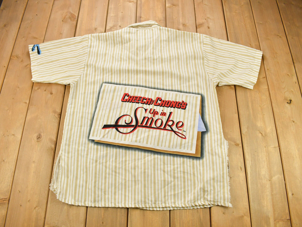 Vintage 1990s Cheech And Chong Up In Smoke Button Up Shirt
