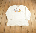 Vintage 1990s Disney Lady And The Tramp Fleece Embroidered Sweater