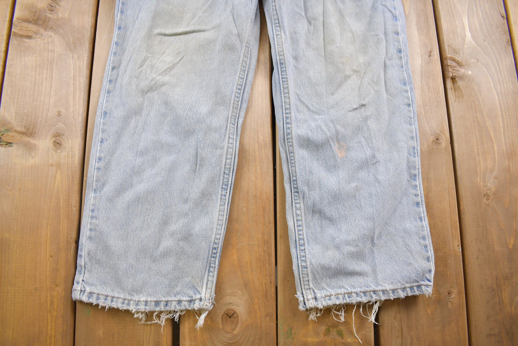 Vintage 1990s Levi's 550 Red Tab Distressed Jeans Size 32 x 27