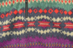Vintage 1990s TT & Co Quarter Zip Aztec Fleece Outdoorsman Sweater Men's XL