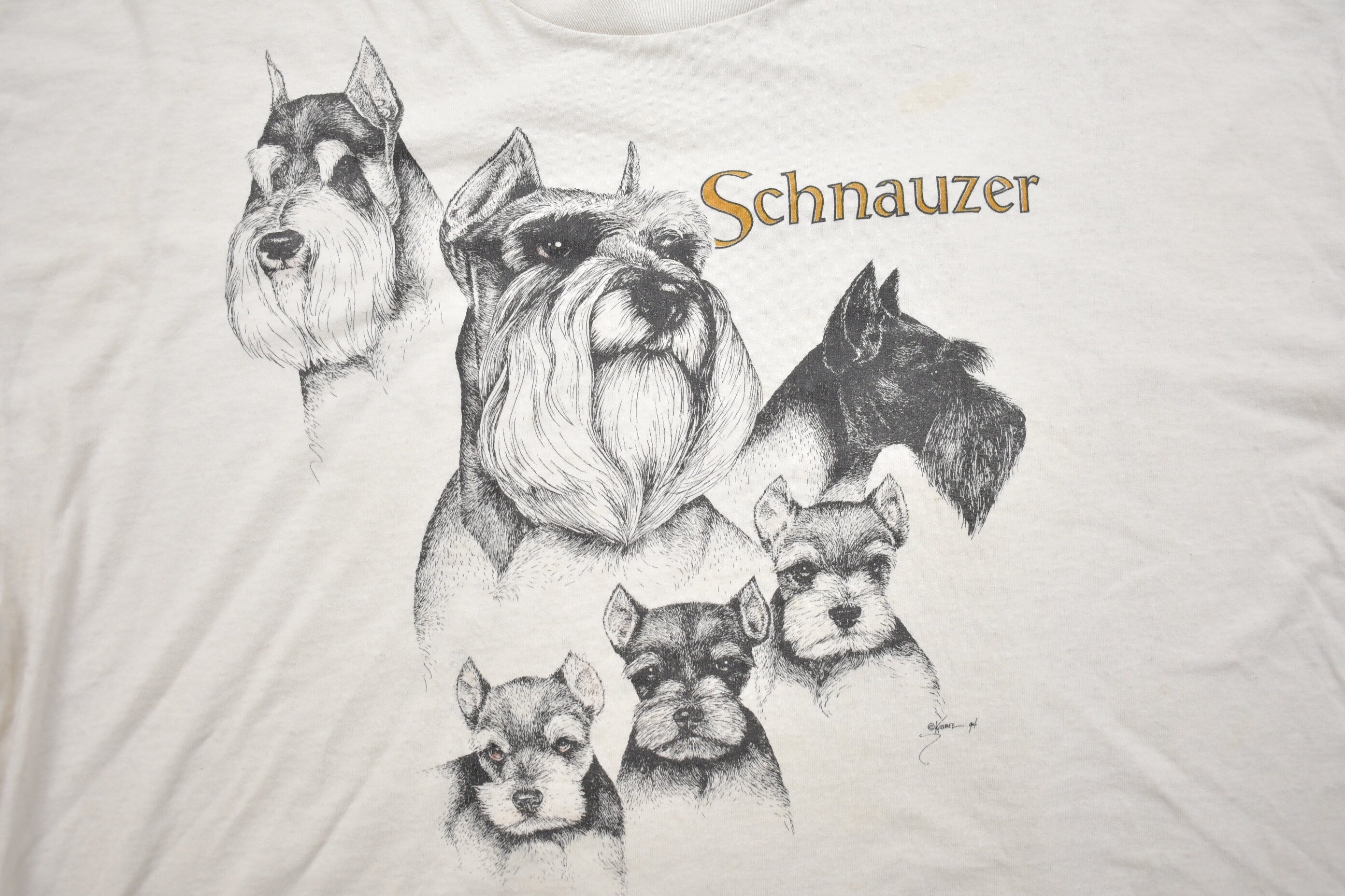 Vintage 1990s Schnauzer Graphic T-Shirt