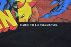 Vintage 1994 Youth Power Rangers X-Men Marvel Comic Book Promo T-Shirt Baby Tee