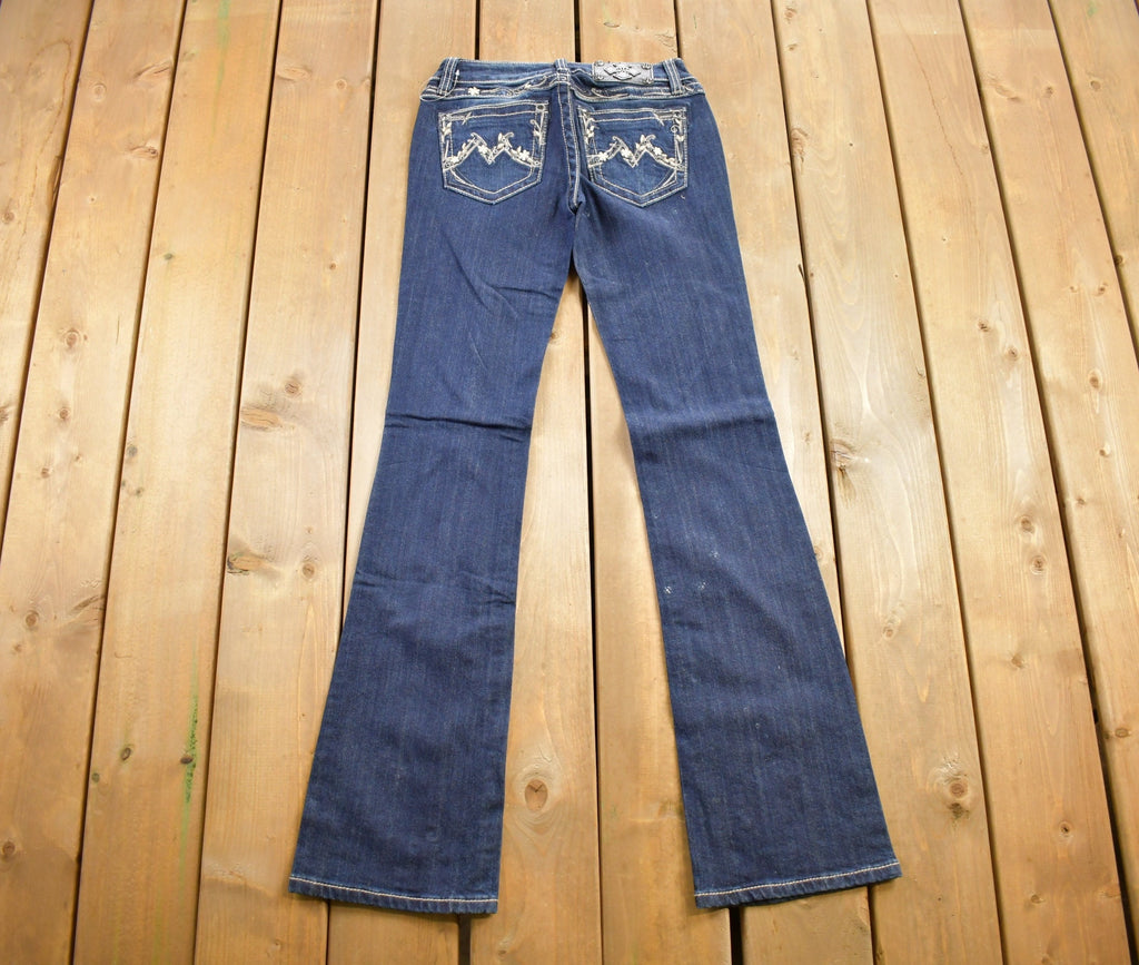 Vintage Y2K Miss Me Bedazzled Low Rise Jeans Size 26x33