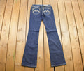 Vintage Y2K Miss Me Bedazzled Low Rise Jeans Size 26x33