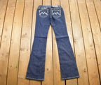 Vintage Y2K Miss Me Bedazzled Low Rise Jeans Size 26x33