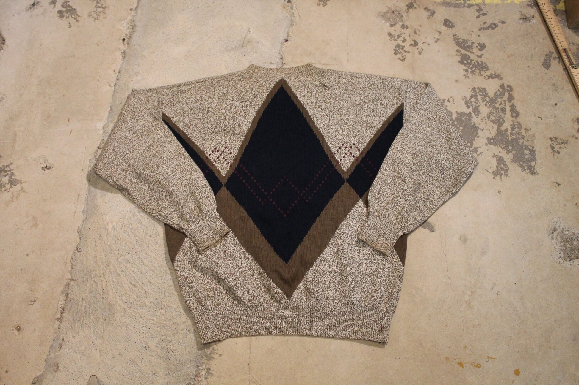 Vintage 1990s Abstract Knitted Crewneck Sweater