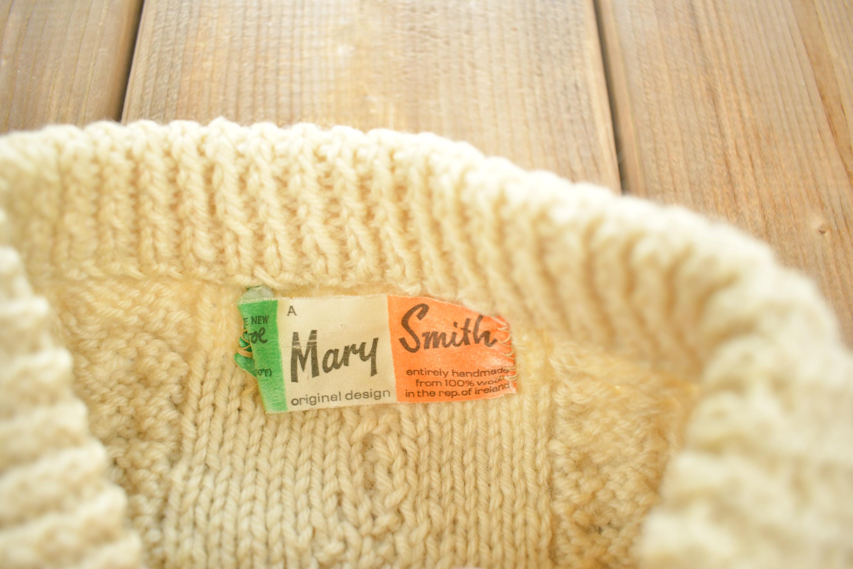 Vintage 1970s Mary Smith Knit Crewneck Sweater Made In USA