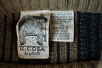 Vintage 1990s K Cosa Leather Patch Knit Crewneck Sweater
