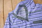 Vintage 1990s JACHS All Over Print T-Snap Fleece Sweater Size XL Women's