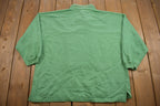 Vintage 1990s Blank Quarter Button Sweatshirt /