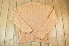 Vintage 1990s Coogi Made In Australia 3D knit 100% Cotton Abstract Pattern Crewneck Sweater