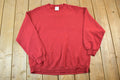 Vintage 1990s Jerzees Blank Burgundy Crew Neck Sweatshirt