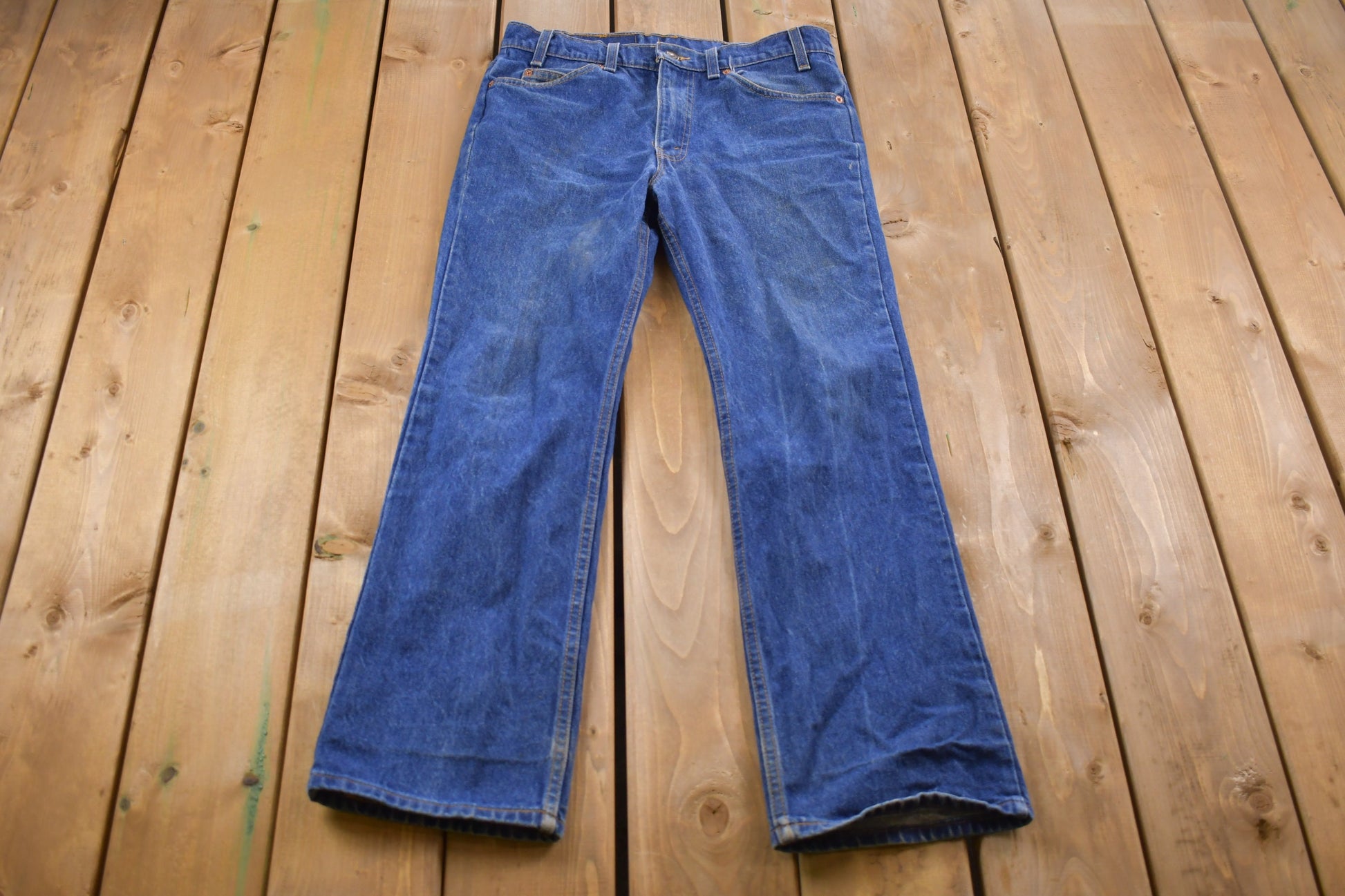 True Vintage 1970s Levi's Orange Tab Jeans Size 32 x 28