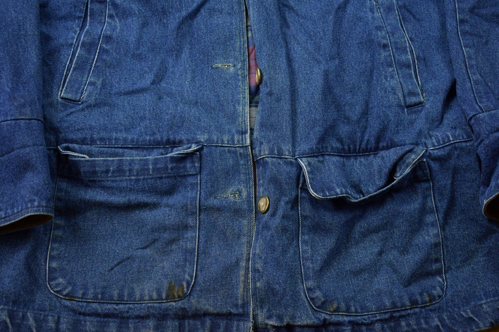 Vintage 1990s Basic Editions Denim Chore Jacket