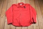 Vintage 1990s College House Alaska Embroidered Eagle Button Up Shirt