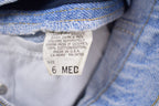 True Vintage 1970's Brand New Long Denim Skirt 26 Inch Waist