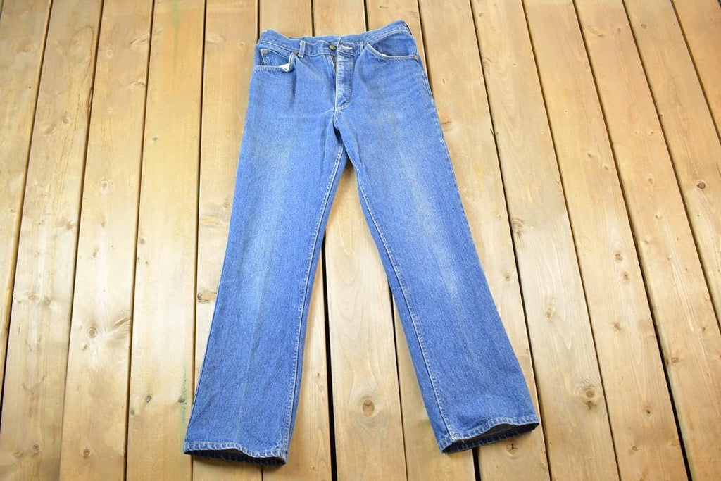 Vintage 1970s Lee Denim Jeans Size 34 x 32 Made In USA