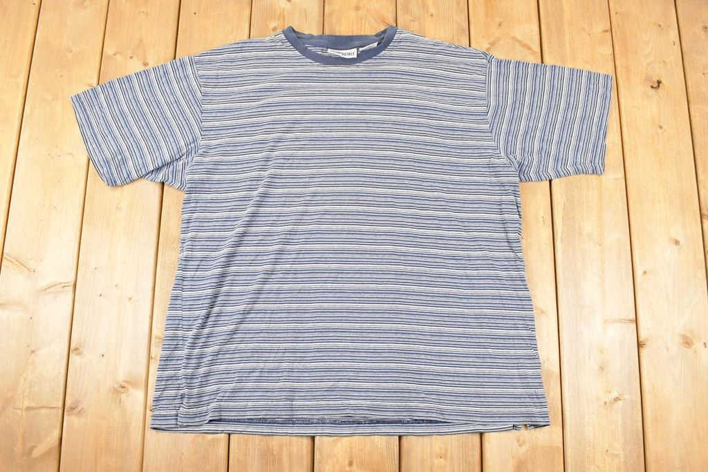 Vintage 1990s Aeropostale Skateboarding Striped Grunge T-Shirt Men's L