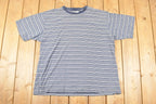 Vintage 1990s Aeropostale Skateboarding Striped Grunge T-Shirt Men's L