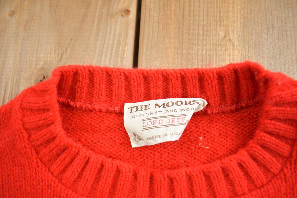 Vintage 1980s The Moors Lord Jeff Knit Crewneck Sweater Made In USA