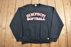 Vintage 1990s Simpson Softball Russell Athletics Crewneck Sweatshirt